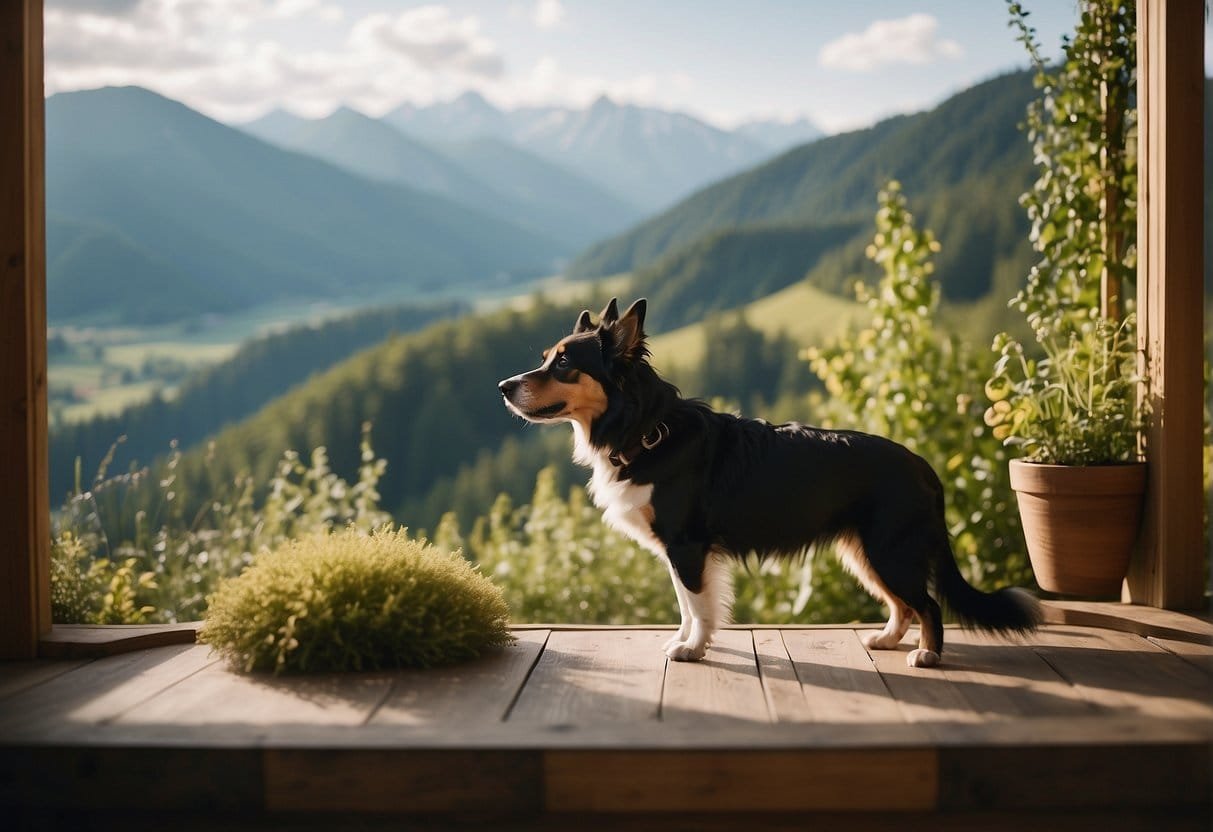 A serene landscape at a dog-friendly Bio Hotel in Austria, showcasing sustainable travel and the importance of eco-friendly accommodations