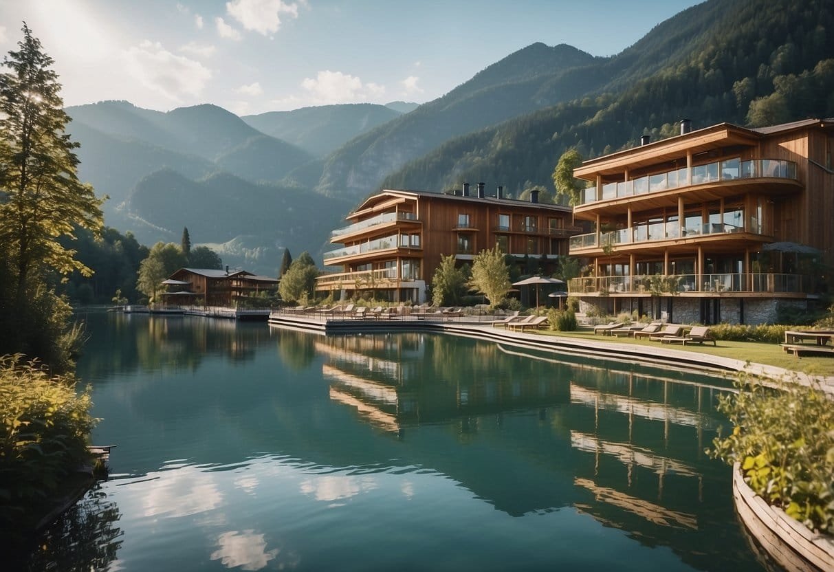 A serene bio hotel on the water in Austria, capturing regional charm and eco-friendly relaxation
