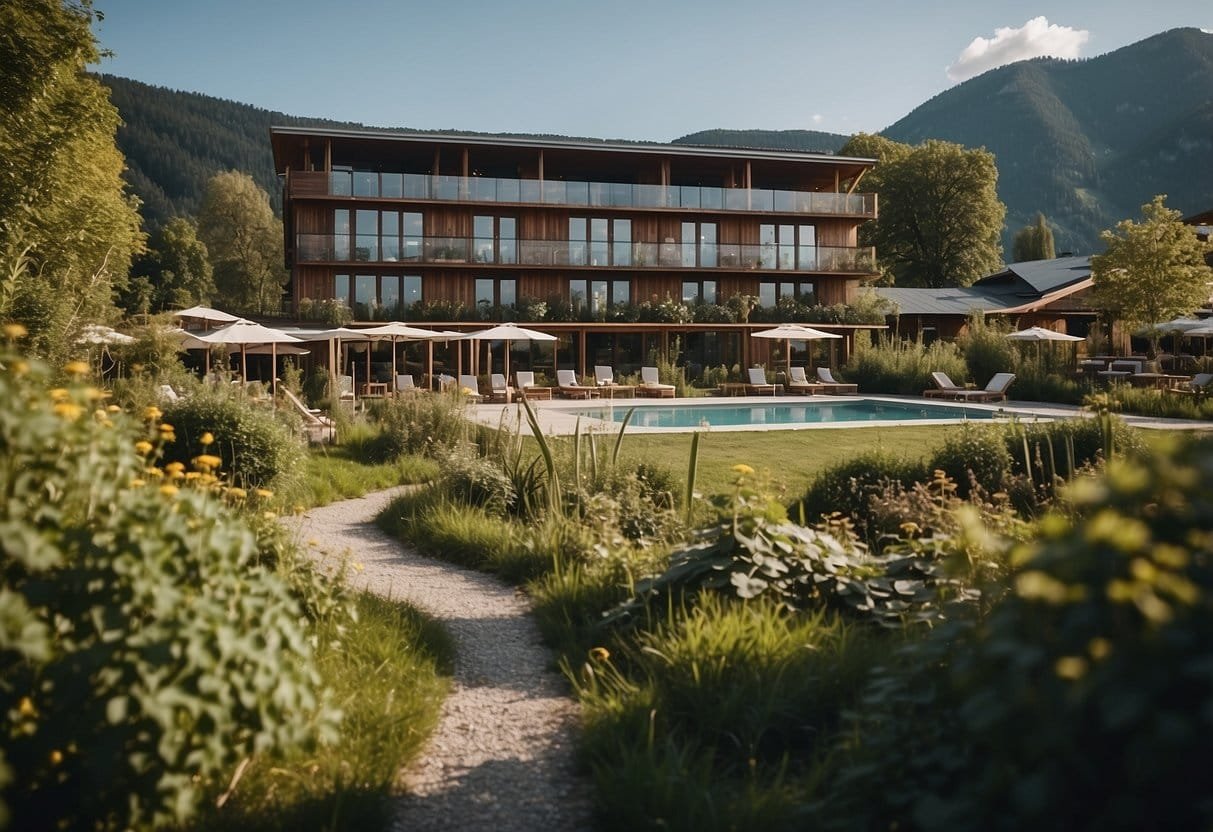 A sustainable hotel in Austria with eco-friendly amenities and organic cuisine