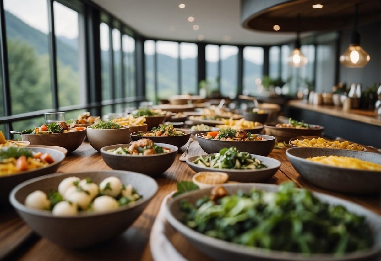 Austrian Bio Hotel showcasing diverse regional organic cuisine, catering to dietary restrictions with a focus on sustainability