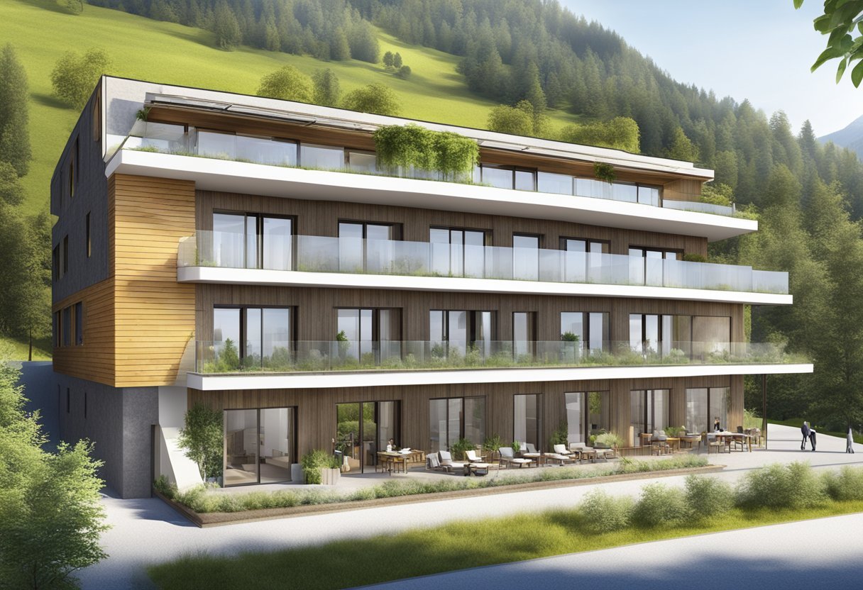 A sustainable hotel in Austria with eco-friendly construction and energy-efficient design