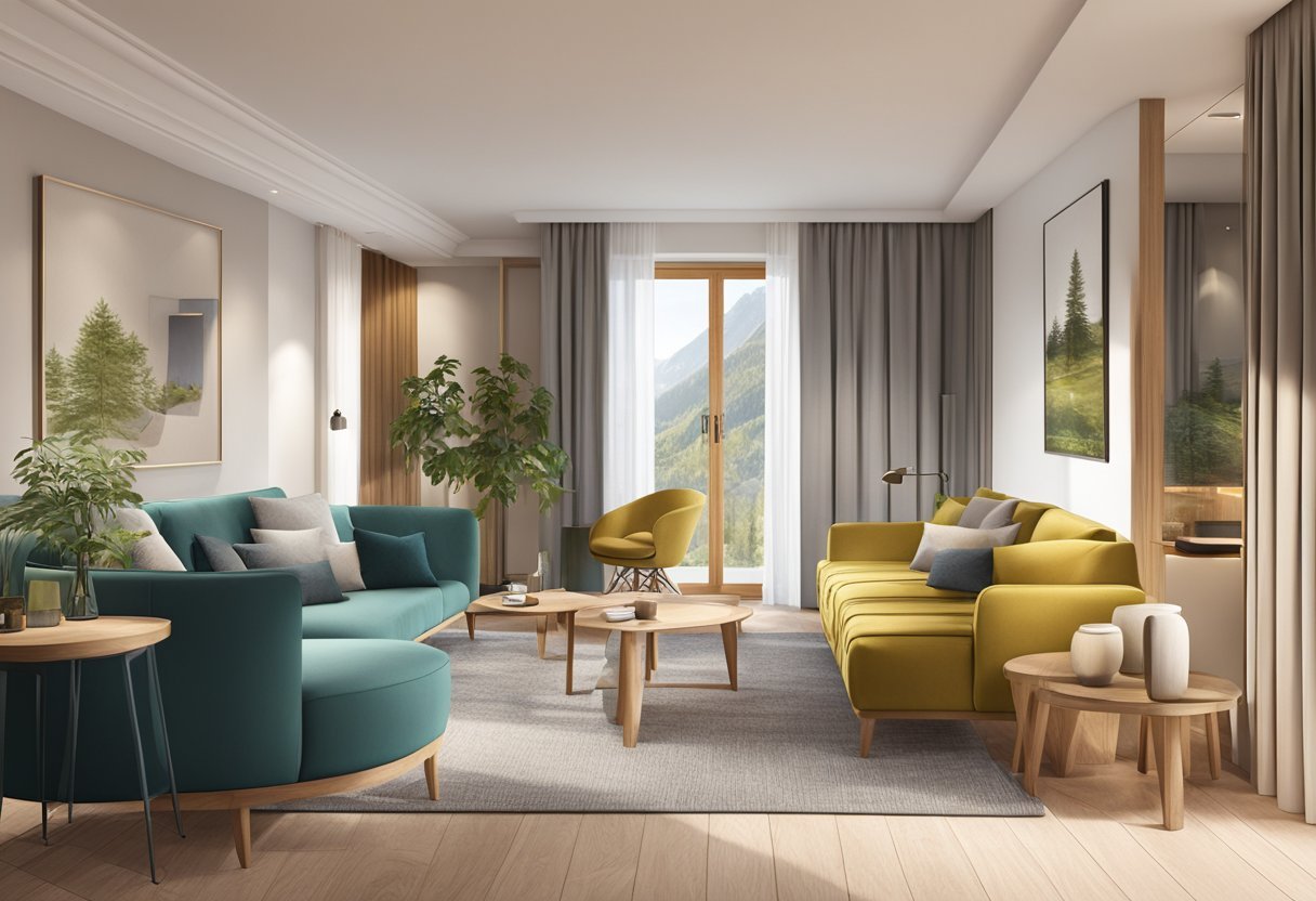 A cozy, sustainable hotel in Austria with luxurious furnishings and eco-friendly amenities