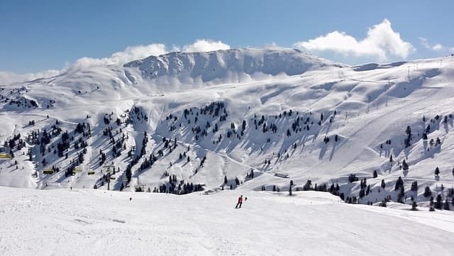 alps, austria, downhill skiing
