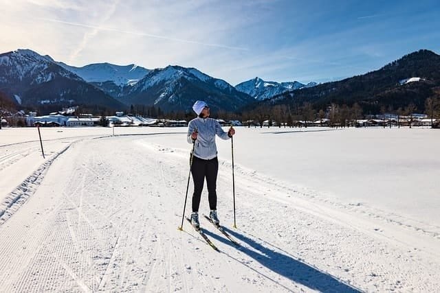 cross-country skiing, ski, winter