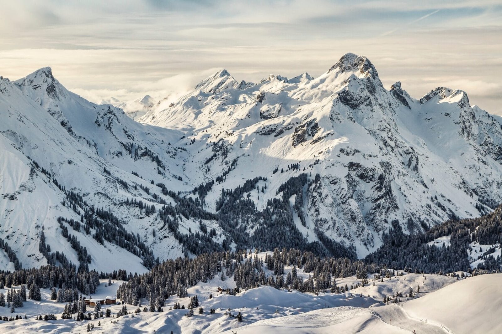 Warth skiing area, Warth, Vorarlberg, Austria