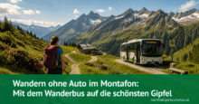Wandern ohne Auto im Montafon: Mit dem Wanderbus auf die schönsten Gipfel